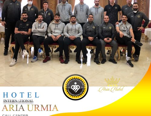 حضور تیم والیبال فولاد سپاهان اصفهان در هتل بین المللی آریا ارومیه