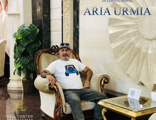 حضور منصورعلی ضابطیان روزنامه نگار،کارگردان،مجری رادیو و تلویزیون در هتل بین المللی آریا ارومیه